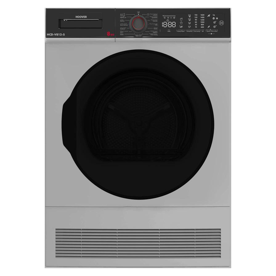 Hoover 8 Kg Freestanding Front Load Condenser Dryer, HCD-V812-S