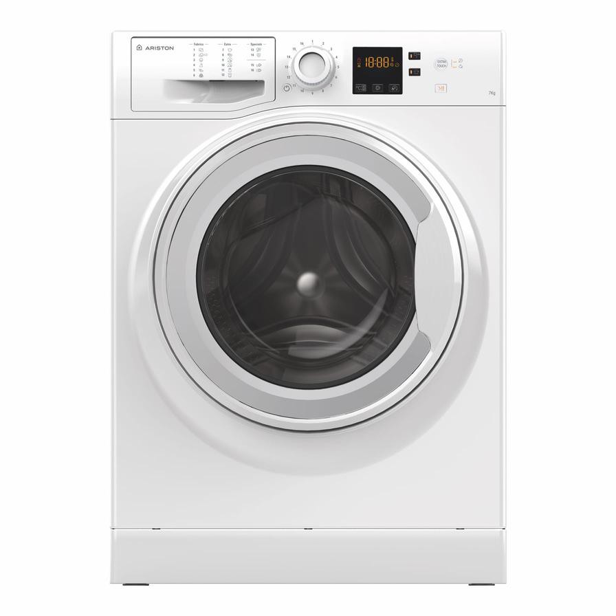 Ariston 7 Kg Freestanding Front Load Washing Machine, NS 703U W GCC (1000 rpm)