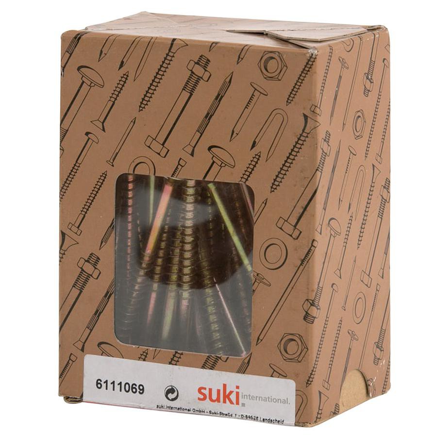 Suki Pozidriv Chipboard Screws (6 x 80 mm, Pack of 50)