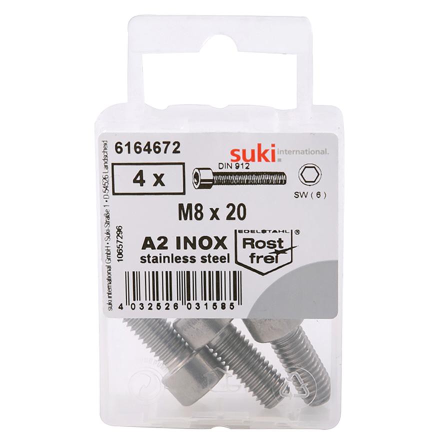 Suki M8 Machine Screws (20 mm, Pack of 4)