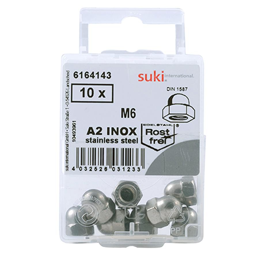 Suki SW 10 Stainless Steel Hex Domed Cap Nut ( M6 )