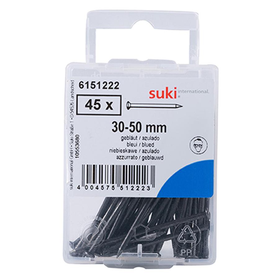 Suki 6151222 Oval Head Steel Nail (30-50 mm, Pack of 45)