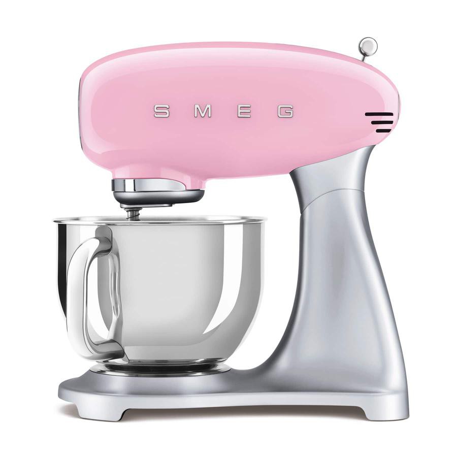 SMEG 50s Retro Style Stand Mixer, SMF02PKUK (800 W)