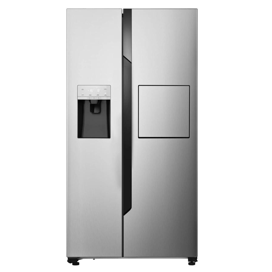 Hisense Freestanding Side By Side Fridge, RS696N4IBGU (696 L)