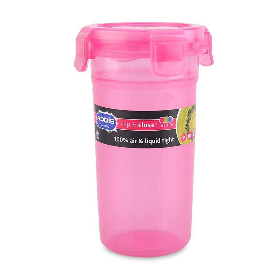 Addis Clip & Close Beaker (500 ml, Pink)