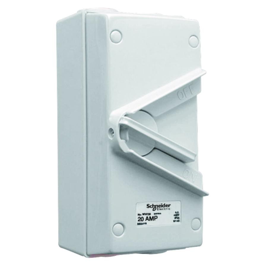 Schneider Electric Triple Pole Isolating Switch (16.2 x 8 x 8.7 cm, 440 V, 20 A)