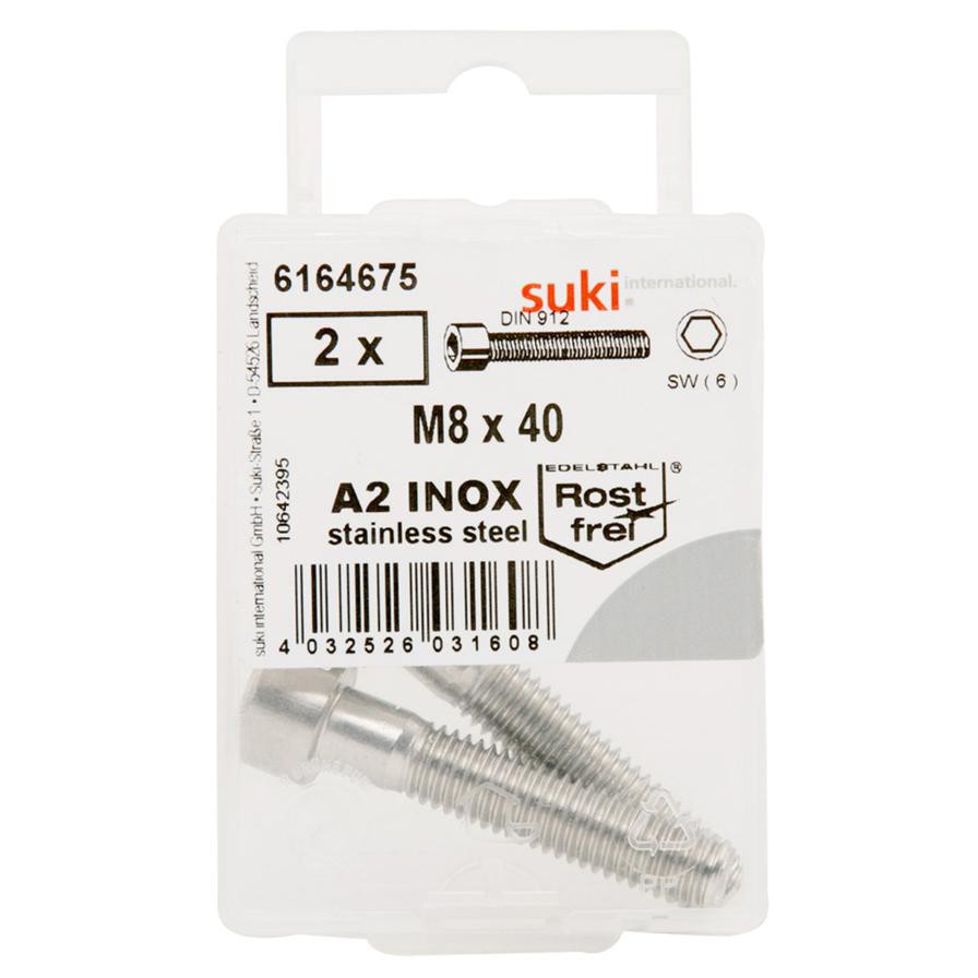 Suki 6164675 M8 Machine Screws (Pack of 2, 40 mm)