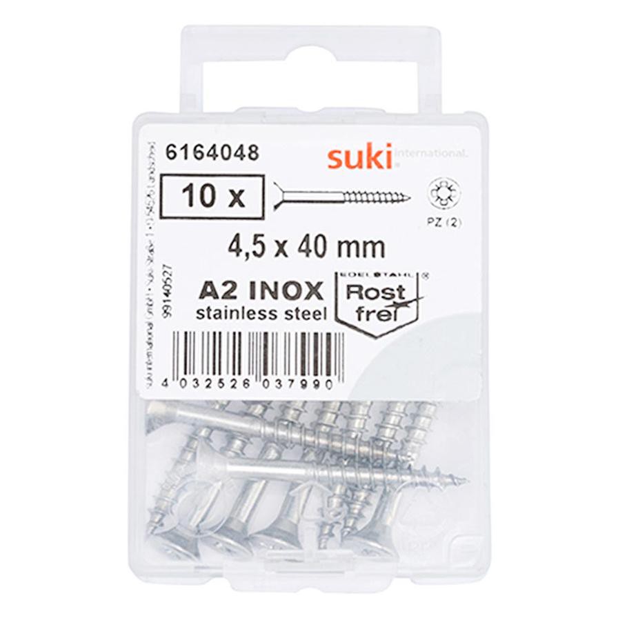 Suki 6164048 Countersunk Raised Chipboard Screws (4 x 0.4 cm)