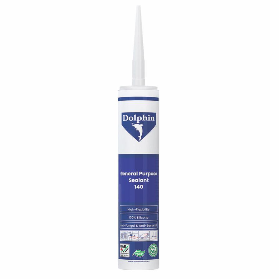 Dolphin 140 General Purpose Silicone Sealant (320 g, Clear)