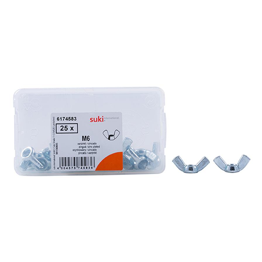 Suki Wing Nuts (M6, Pack of 25)
