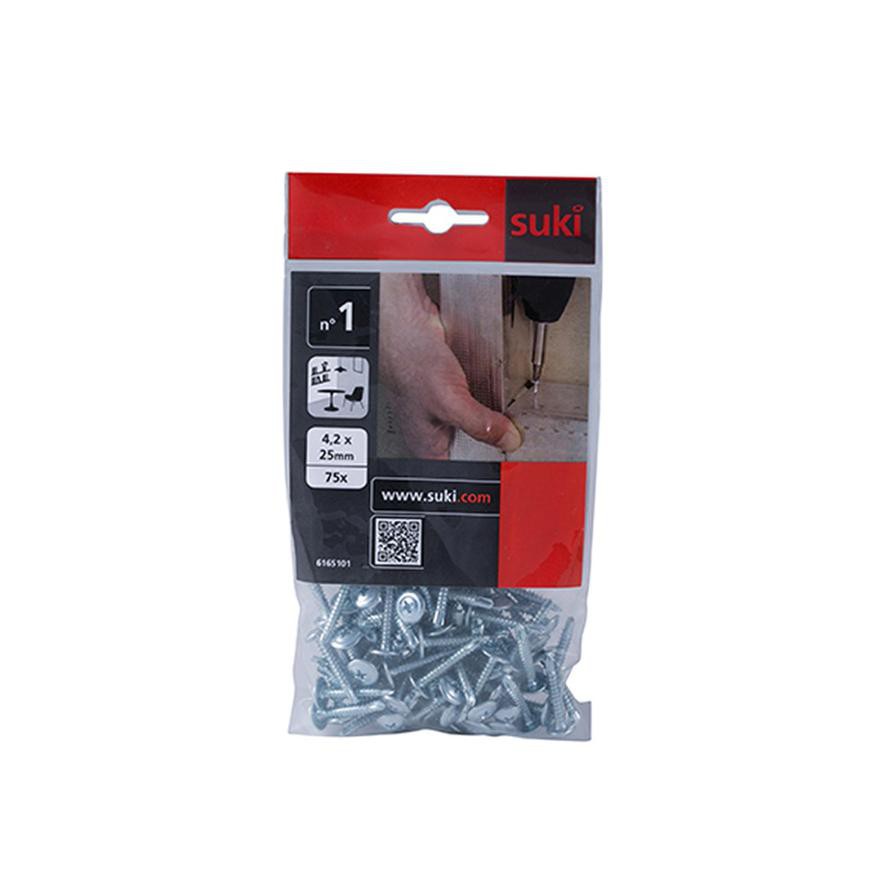 Suki Solutions Screws (4.2 x 25 mm, Pack of 75)