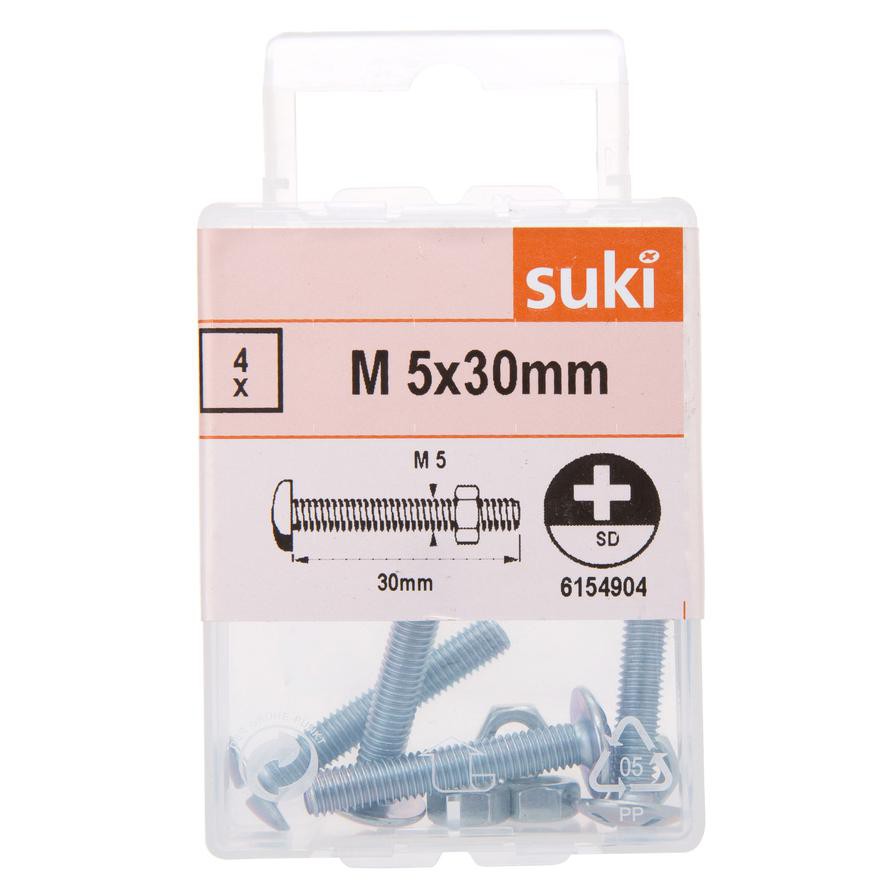 Suki Poelier Head Screws (5 x 30 mm, Pack of 4)