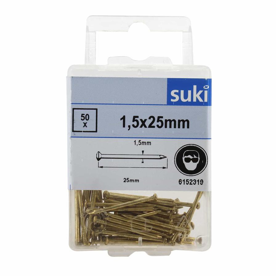Suki Steel Nails Pack (0.15 x 2.5 cm, 50 Pc.)