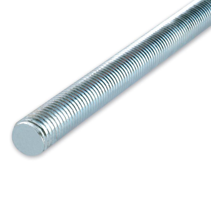 Suki Zinc-Plated Steel Threaded Rod (M12 x 100 cm, DIN 976)