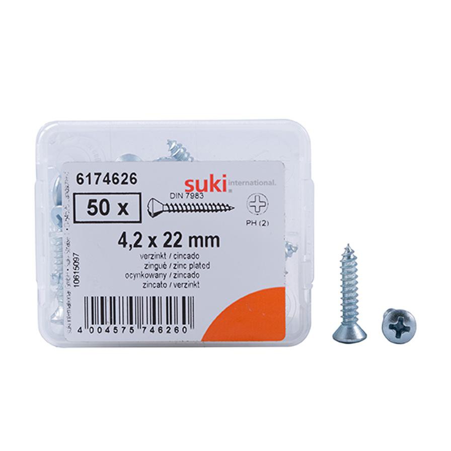 Suki Tapping Screws (4.2 x 22 mm, Pack of 50)