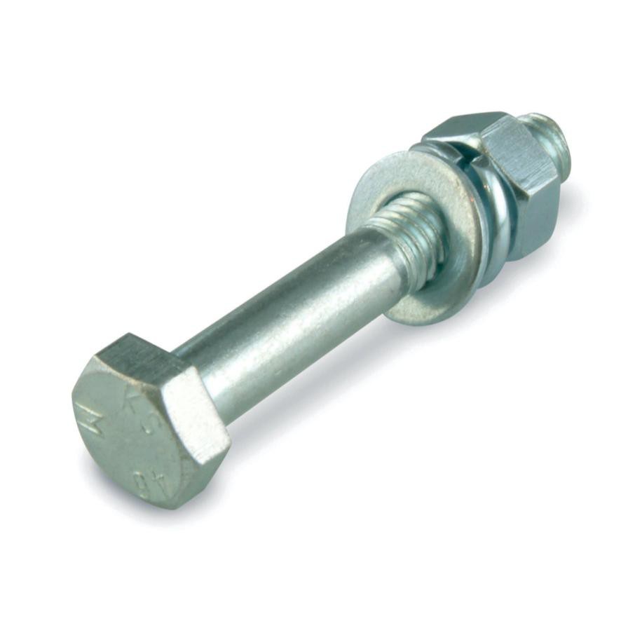 Suki Zinc-Plated Steel Hexagon Screw (M10 x 120 mm, DIN 931)