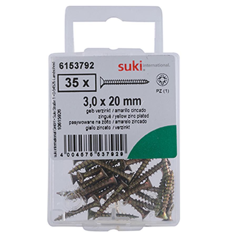 Suki 6153792 Chipboard Screws (2 x 0.3 cm,Pack of 35)