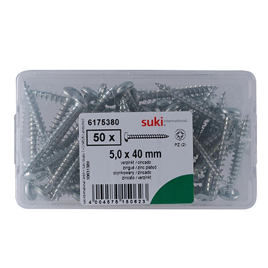 Suki Stainless Steel  DIN 963 Machine Screws (M5 x 20 mm, Pack of 50)