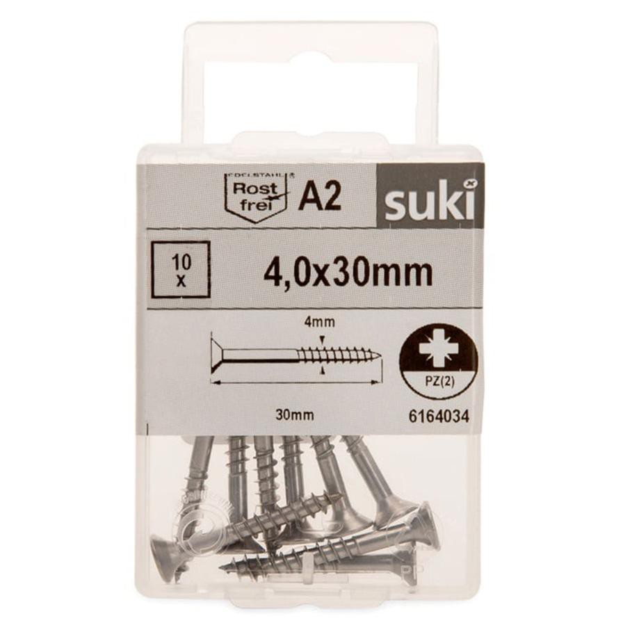 Suki M4 Slotted Countersunk Zinc Plate Machine Screws (20 mm, Pack of 50)