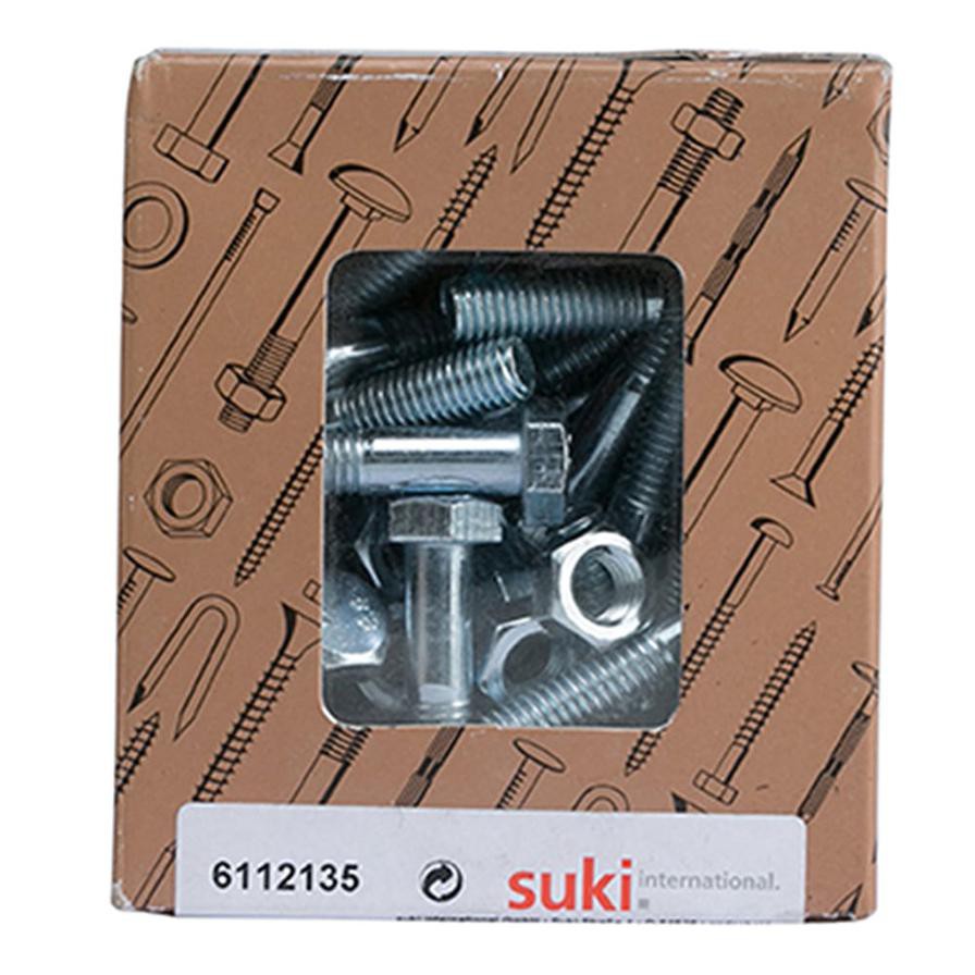 Suki DIN 601 Hex Zinc-Plated Steel Screws (M8 x 40 mm)