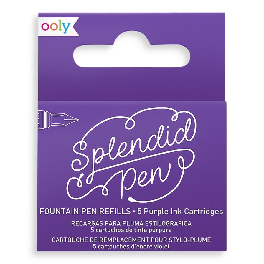 Ooly Splendid Fountain Pen Refills (Pack of 5, Purple)