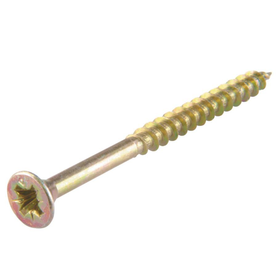 Suki PZ3 Countersunk Head Zinc-Plated Steel Universal Screw Pack (6 x 120 mm, 25 Pc.)