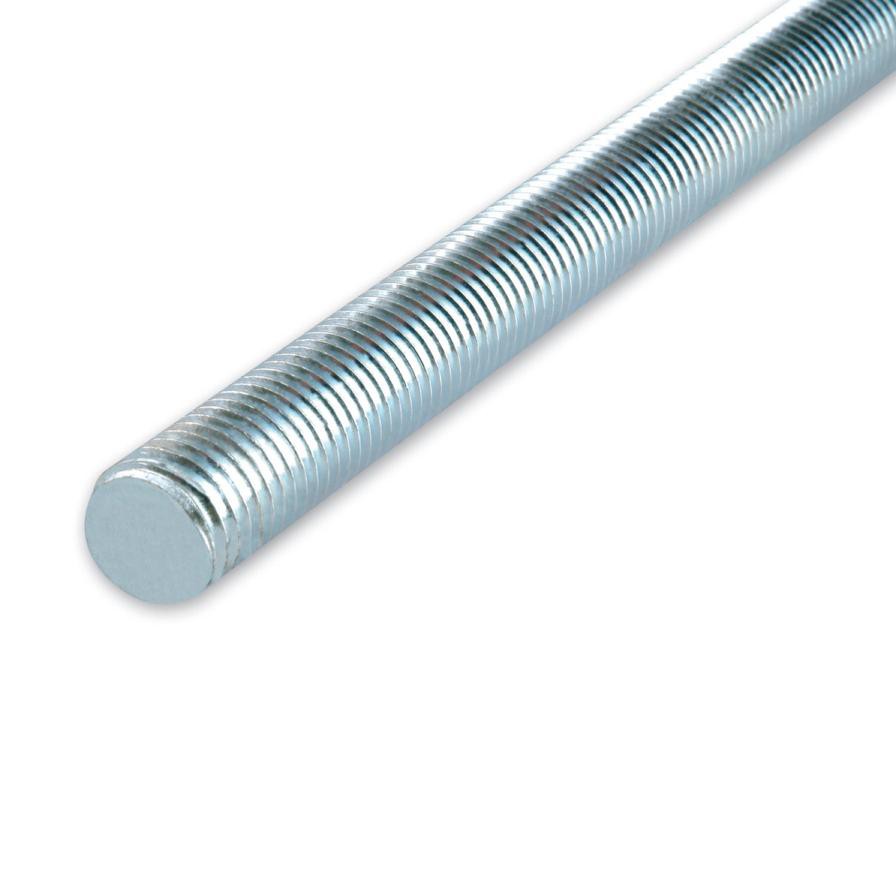 Suki Zinc-Plated Steel Threaded Rod Pack (M6 x 330 mm, DIN 976, 2 Pc.)