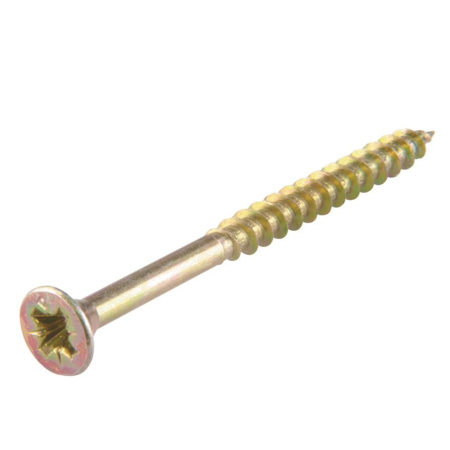 Suki PZ2 Countersunk Head Zinc-Plated Steel Universal Screw Pack (3.5 x 25 mm, 50 Pc.)