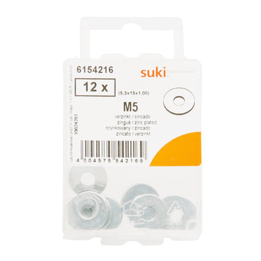 Suki Large M5 Washers (5 mm, Pack of 12 )