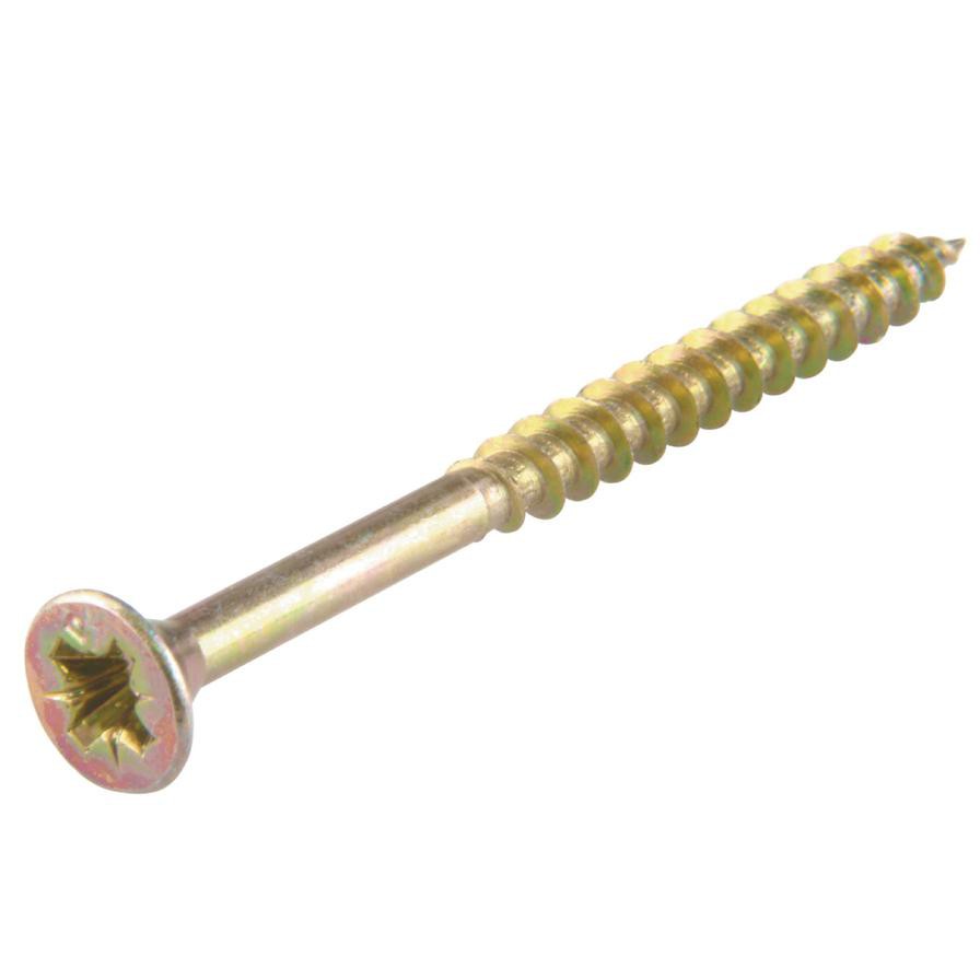 Suki PZ2 Countersunk Head Zinc-Plated Steel Universal Screw Pack (4 x 25 mm, 200 Pc.)