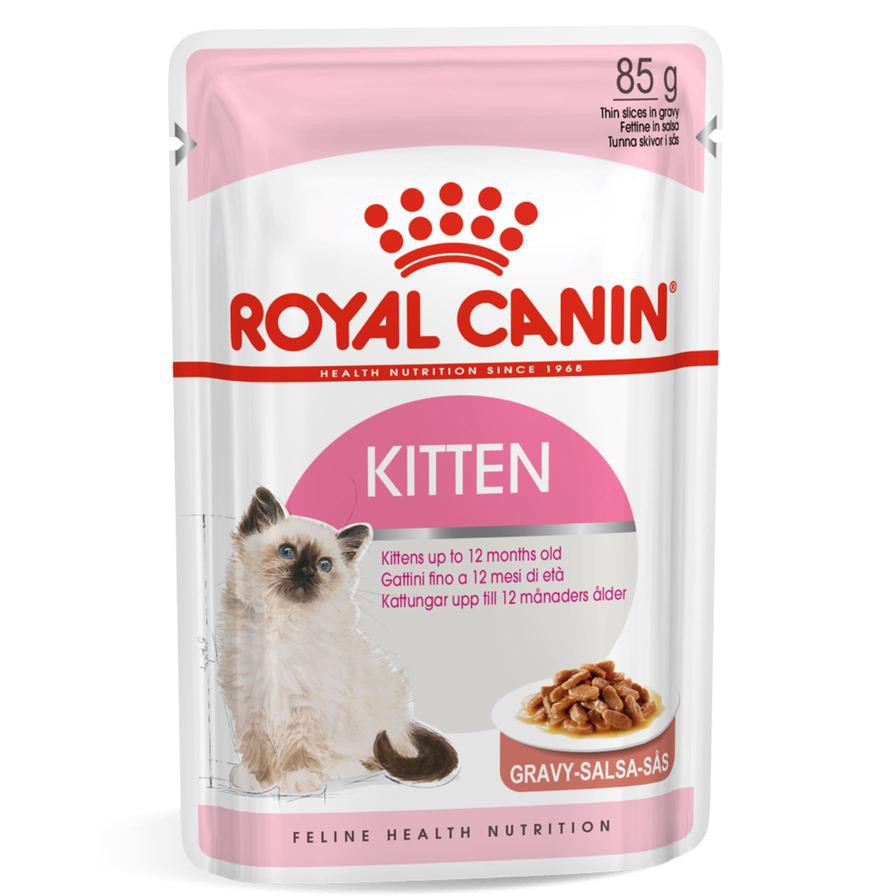 Royal Canin Feline Health Nutrition Instinctive Wet Cat Food (Chunks in Gravy, Kittens, 85 g)