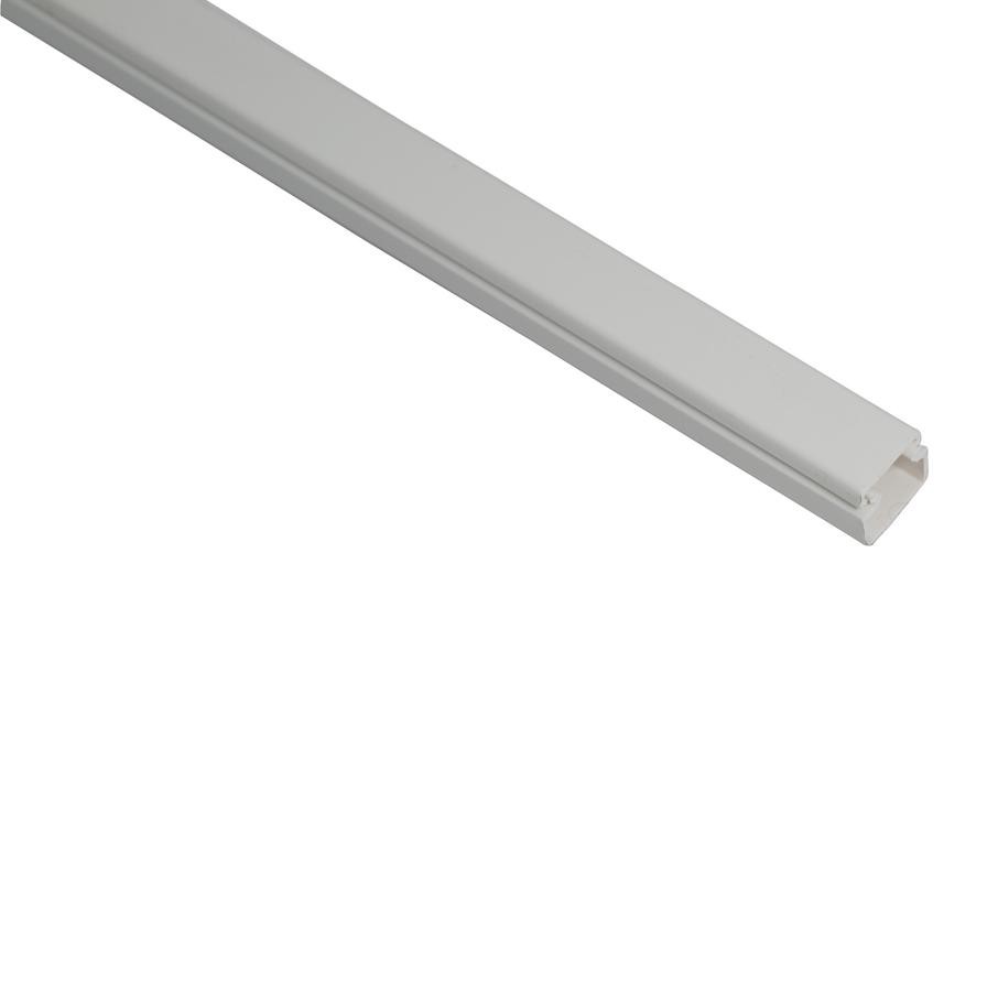 Mkats Self-Adhesive Floor Trunking (11 mm x 2 m, White)