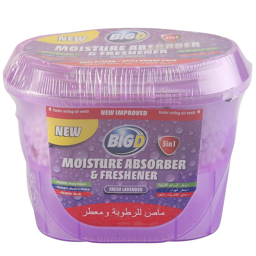 Big D Moisture Absorber & Freshener, Fresh Lavender (320 g)