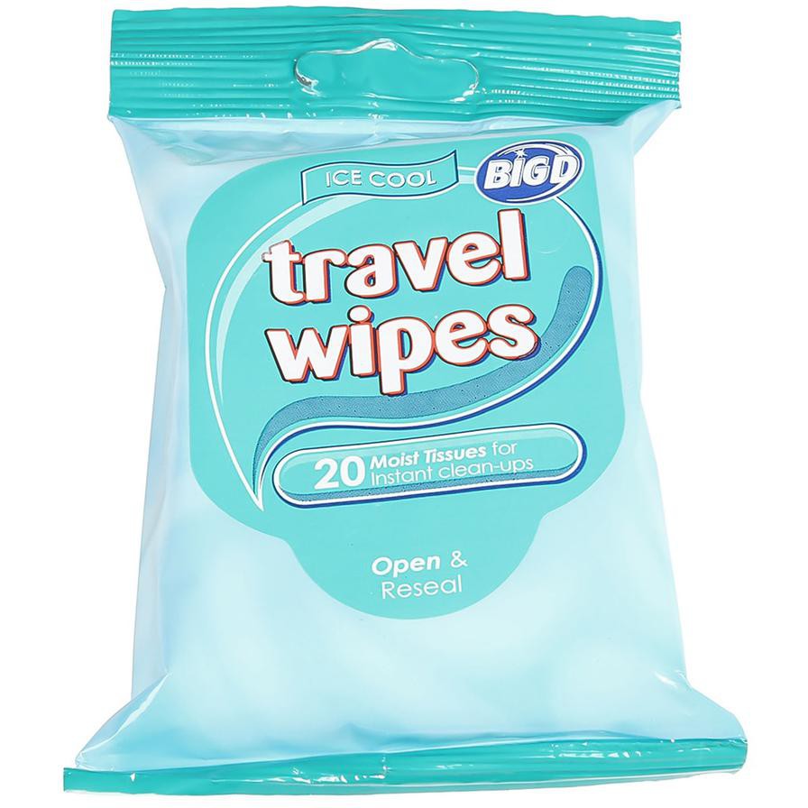 Big D Ice Cool Travel Wipes Pack (20 Pc.)