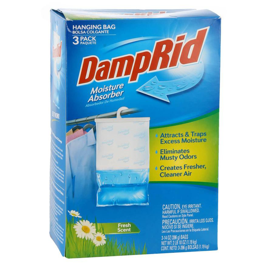 DampRid Hanging Moisture Absorber Pack, Fresh Scent (3 Pc.)