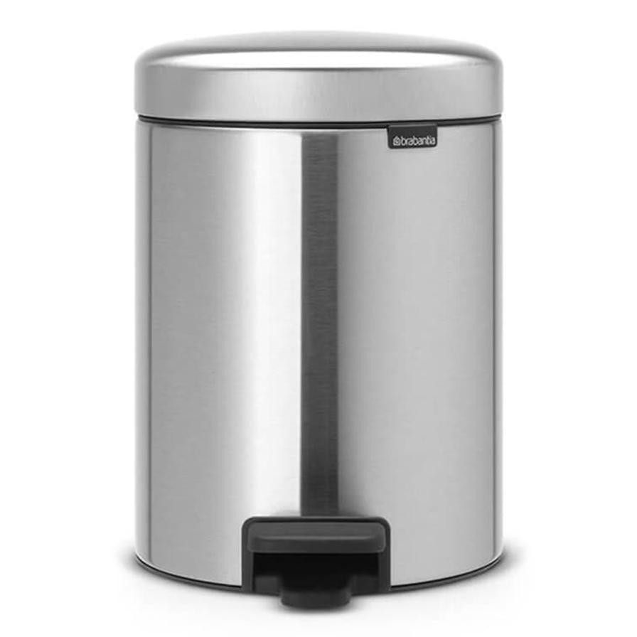 Brabantia NewIcon Pedal Bin (29.1 x 20.5 cm, 5 L, Matt Steel)