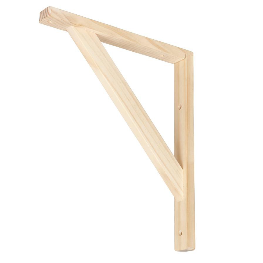 Form Timber Pine Wood Shelving Bracket (300 x 250 x 3 mm)