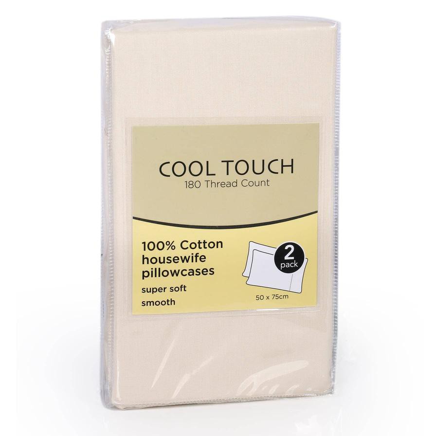 Cool Touch Pillow Cover (50 x 75 cm, Cream)