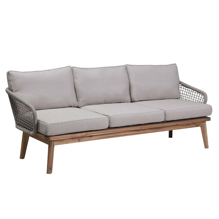 Maine 3-Seater Wood Rope Sofa Generic (203 x 77 x 67 cm)