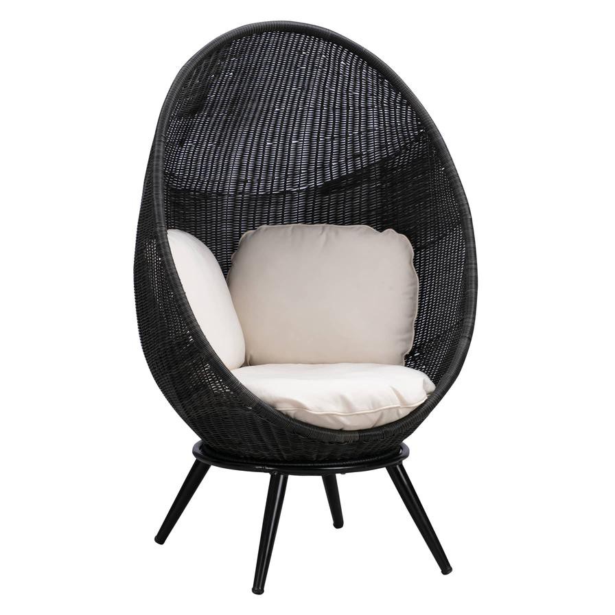 Cove Rattan Woven Egg Chair W/Cushion Generic, VS-MFC02 (87 x 56 x 132 cm)