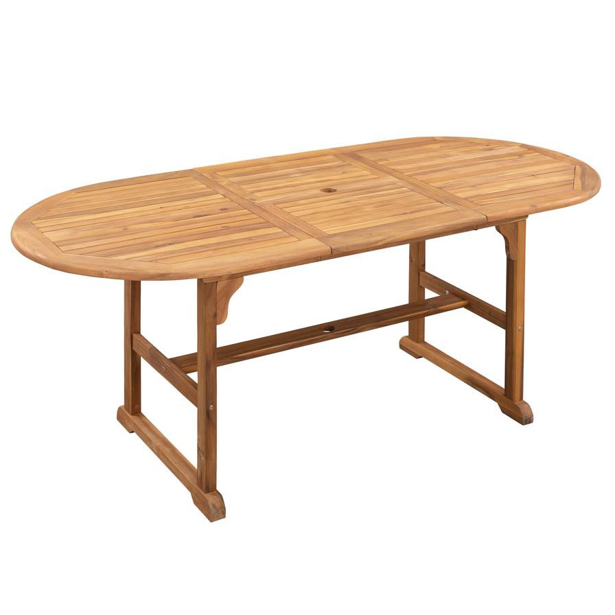 Kingston Acacia Wood Extendable Dining Table Generic (200 x 90 x 75 cm)