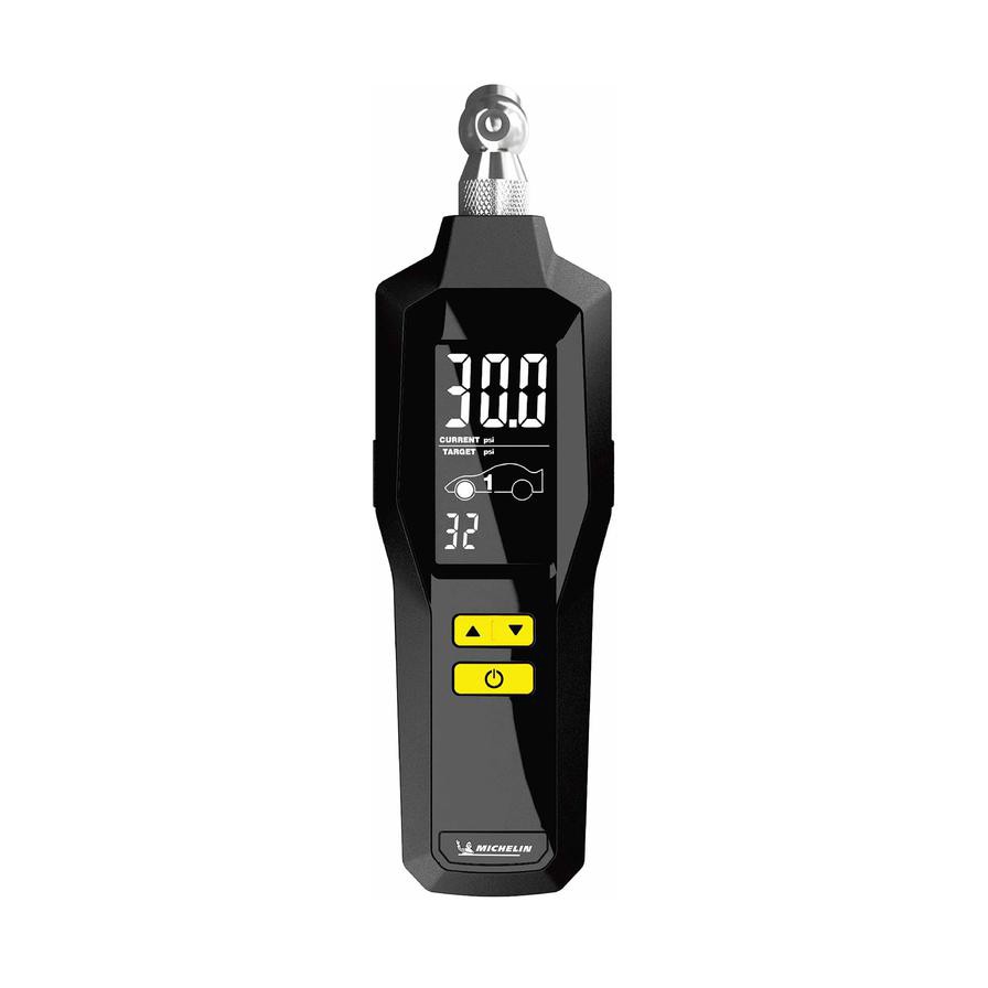 Michelin Programmable Digital Tire Pressure Gauge W/Bleed Valve