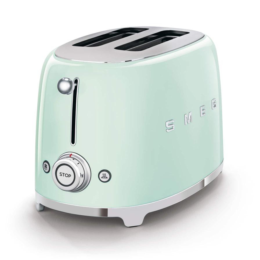 SMEG 50s Retro Style 2-Slice Toaster, TSF01PGUK (950 W)