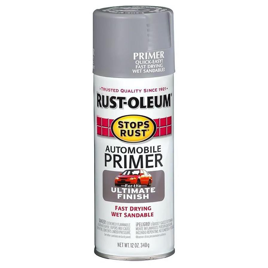 Rust-Oleum Stops Rust Automotive Primer Spray (340 g, Light Grey)