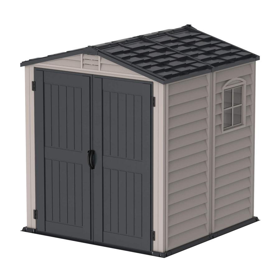 Cosmoplast StoreMate Plus Vinyl Garden Shed (182.88 x 182.88 cm)