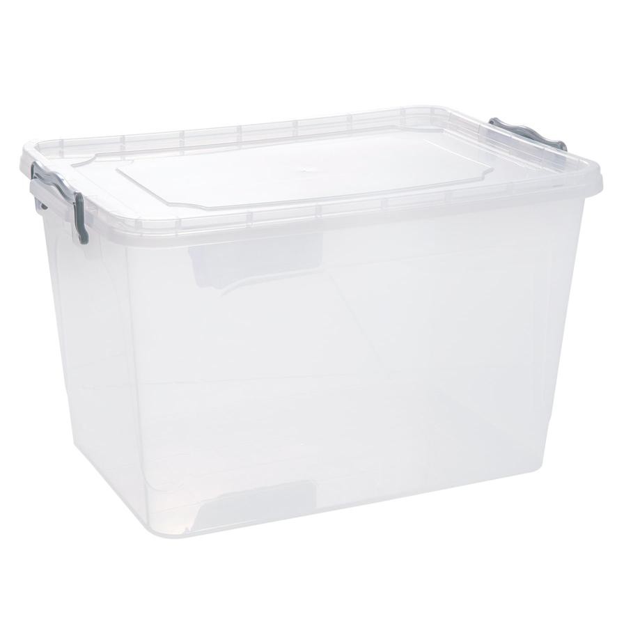 Hobby Life Transparent Plastic Storage Box (30 L, 48 x 33 x 28 cm)