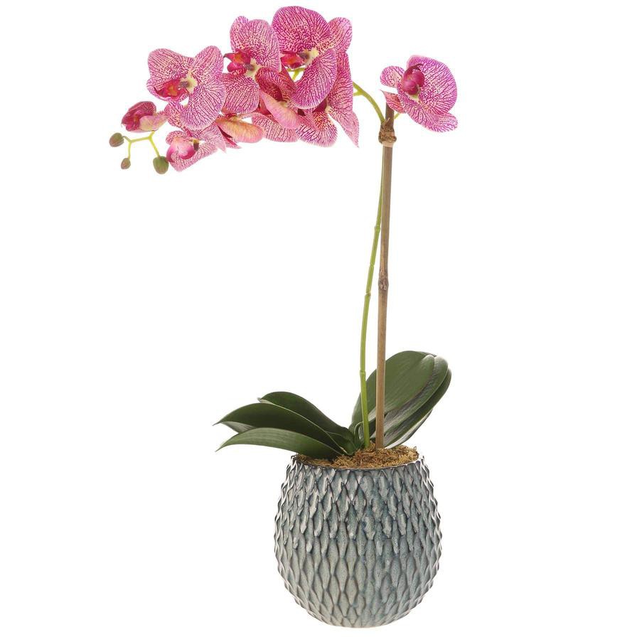 Artificial Orchid Plant (60 cm, Light Purple)