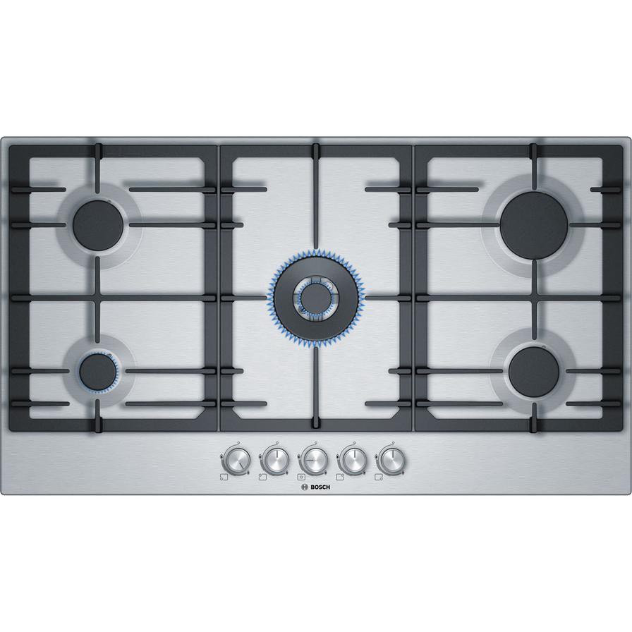 Bosch Serie | 6 5 Burner Gas Hob, PCQ9B5O90M (4.5 x 91.5 x 52 cm)