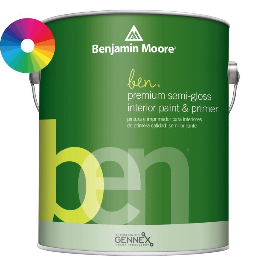 Benjamin Moore Ben Semi-Gloss Interior Latex Paint & Primer (946 ml, Base 3)