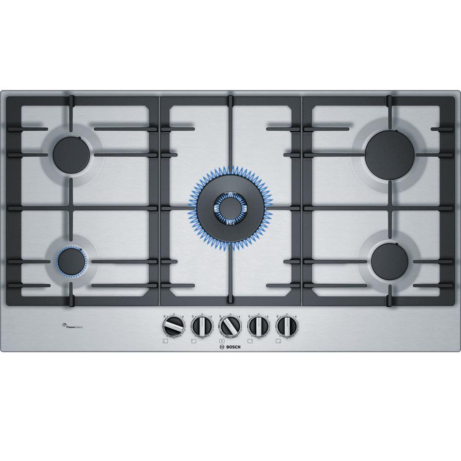 Bosch 5 Burner Gas Hob, PCR9A5B90M (4.5 x 91.5 x 52 cm)